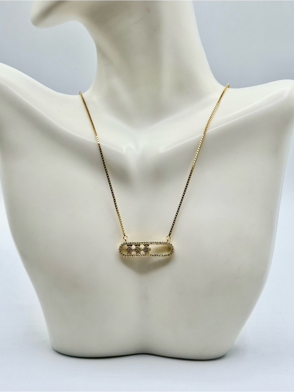 Baby Moves Necklace with Moissanite Accents